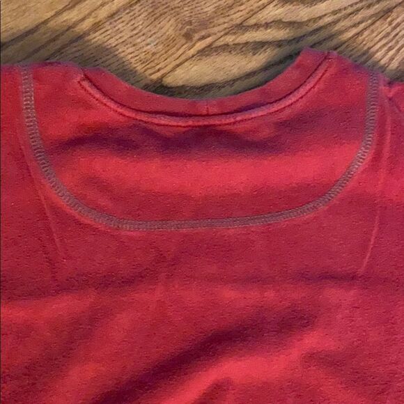 Columbia red pullover with grey stitching xl - Picture 6 of 7